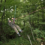 Sporty ekstremalne - przeprawa linowa 